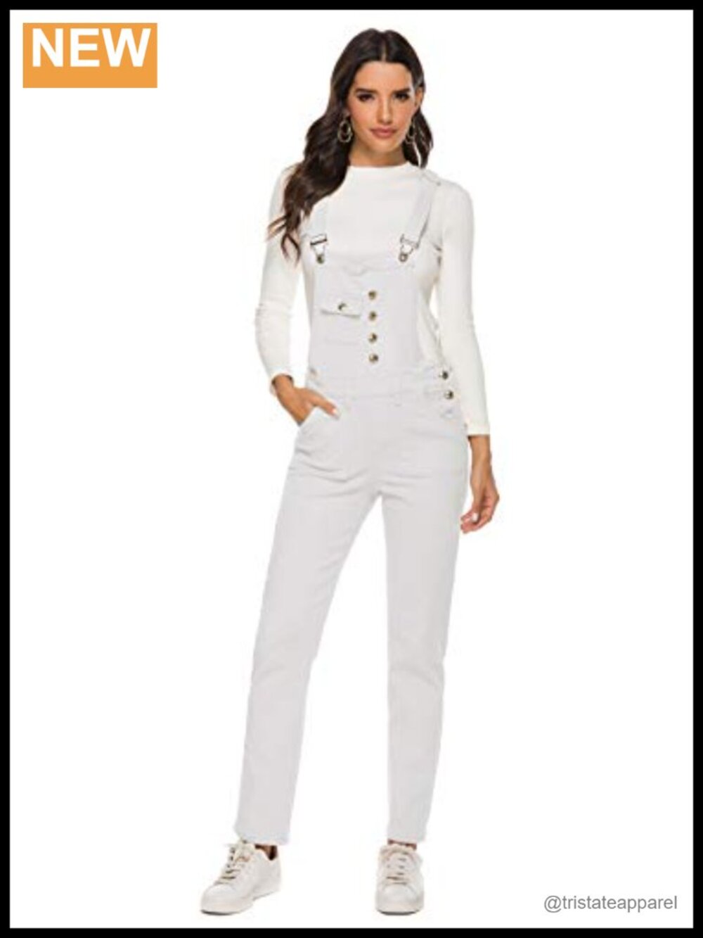 Adjustable Strap Jean Overalls Cotton Spandex Stretch Casual Everyday